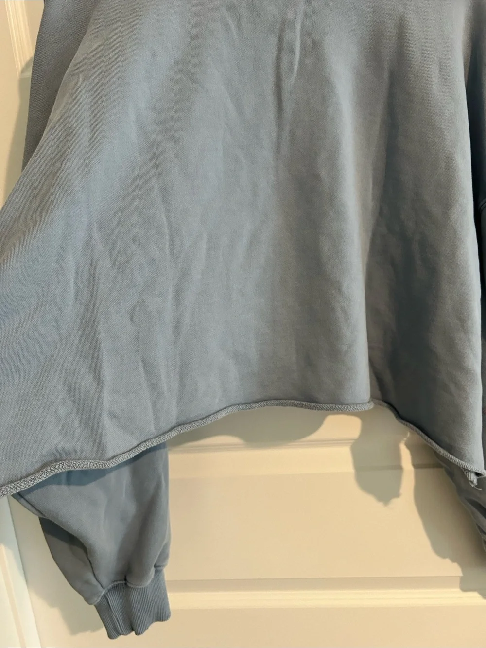 Vestique Oversize Cropped Sweatshirt Blue Size L